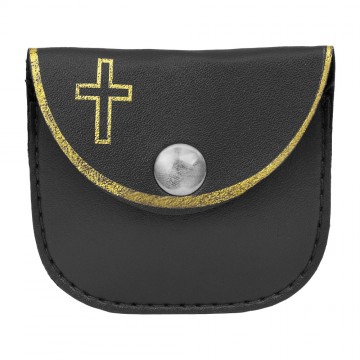 Black Rosary Pouch with...