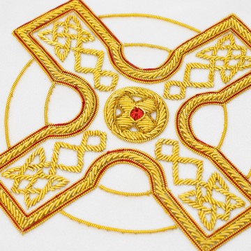 Hand-embroidered Cross...