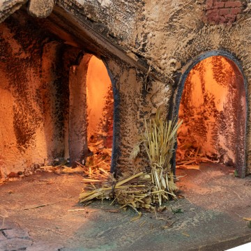 Crèche with Oven and Stable