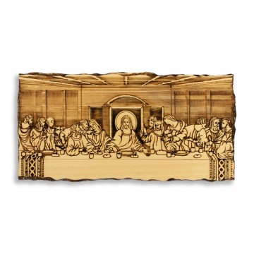 Wooden Plaque Last Supper