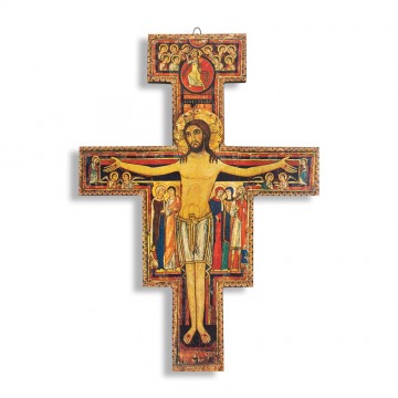 Wooden San Damiano Crucifix