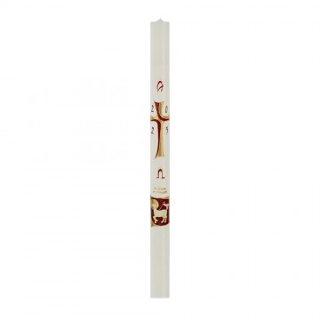 Paschal Candle in White Wax...