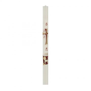 Paschal Candle in White Wax...