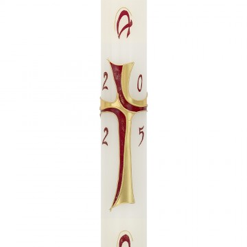 Paschal Candle in White Wax...