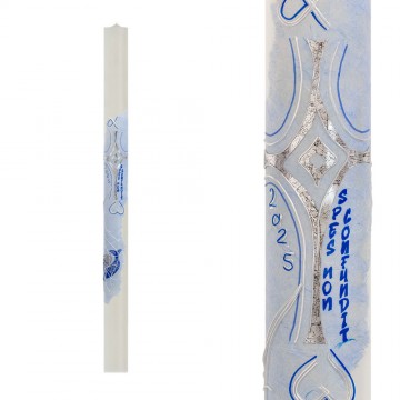 Paschal Candle in White Wax...