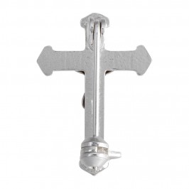 Clergyman Cross Pin in Silver