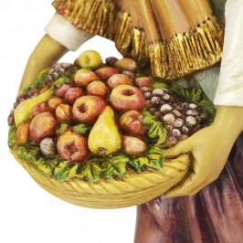 Woman with Fruit Basket 65 cm