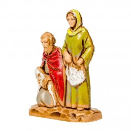 Woman and Shepherd Kneeling...