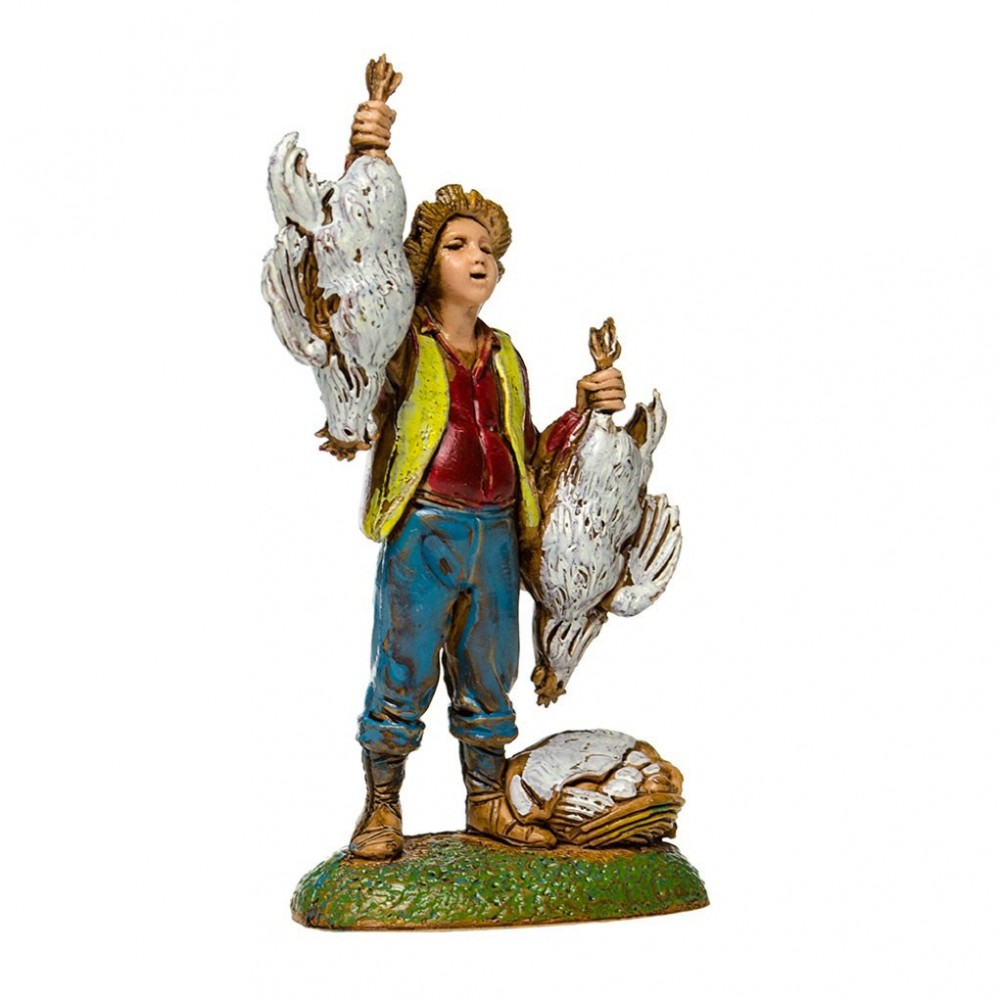 Poultry Seller for Nativity Scenes