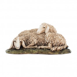 Sheep Sleeping in Resin Landi
