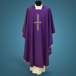 Chasuble with Cross Embroidery