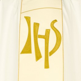 Chasuble with JHS Embroidery