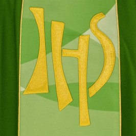 Chasuble with JHS Embroidery