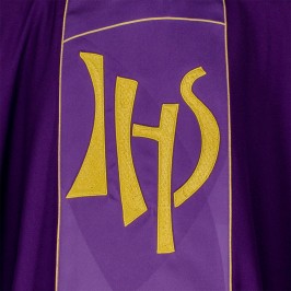 Chasuble with JHS Embroidery