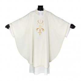 Chasuble with JHS Embroidery