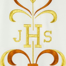 Chasuble with JHS Embroidery