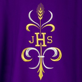 Chasuble with JHS Embroidery