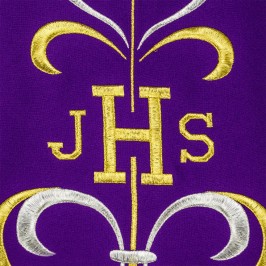 Chasuble with JHS Embroidery