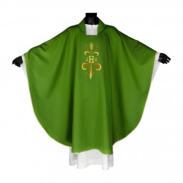 Chasuble with JHS Embroidery