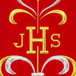 Chasuble with JHS Embroidery