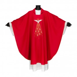 Red Chasuble with Holy...