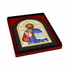 Dome-shaped Icon of Christ...