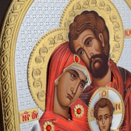 Dome-shaped Holy Family Icon