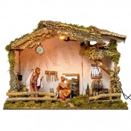 Nativity Hut with Tavern