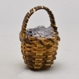Wicker Basket with Fishes