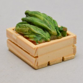 Wooden Crate with Lettuce