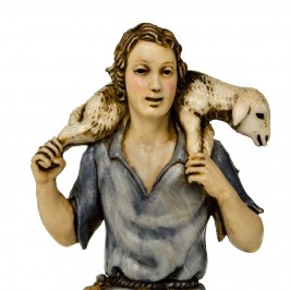 Shepherd with Lamb on his...