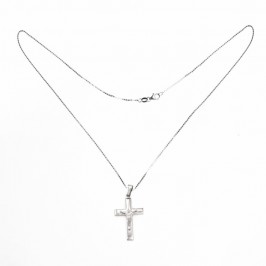 Silver Necklace with Crucifix