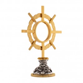 Monstrance shrine in brass