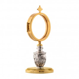 Shrine in gold plated brass...