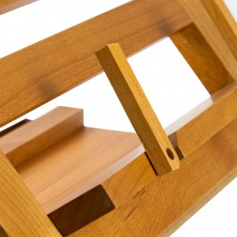 Wooden book stand with page...