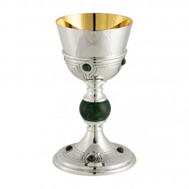 Hand Chiseled Chalice in Brass