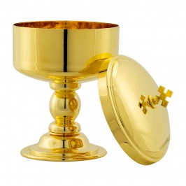 Ciborium in Golden Brass