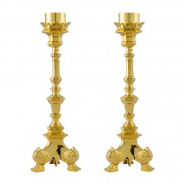 Altar Candlesticks in Brass