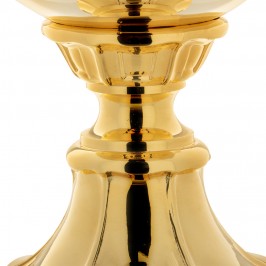 Tall Ciborium in Golden Brass