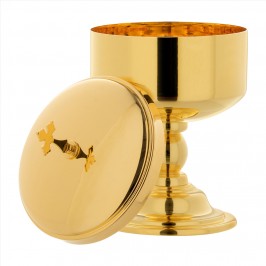 Ciborium in Golden Brass