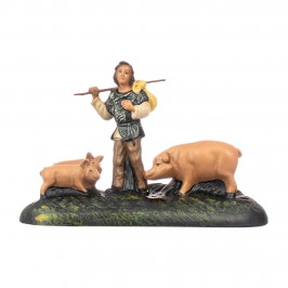 Shepherd with Pigs in...