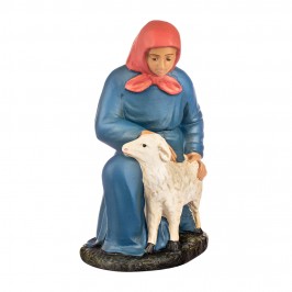 Farmer Woman with Sheep in...