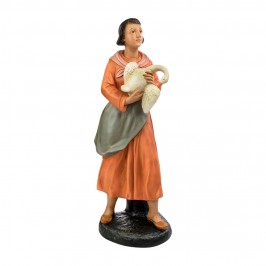 Farmer Woman with Goose in...