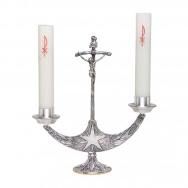 Altar Candlesticks with Cross