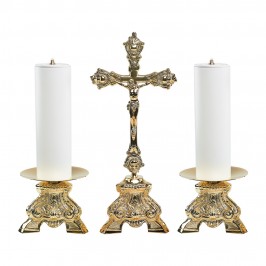 Altar Cross and Candle Holders