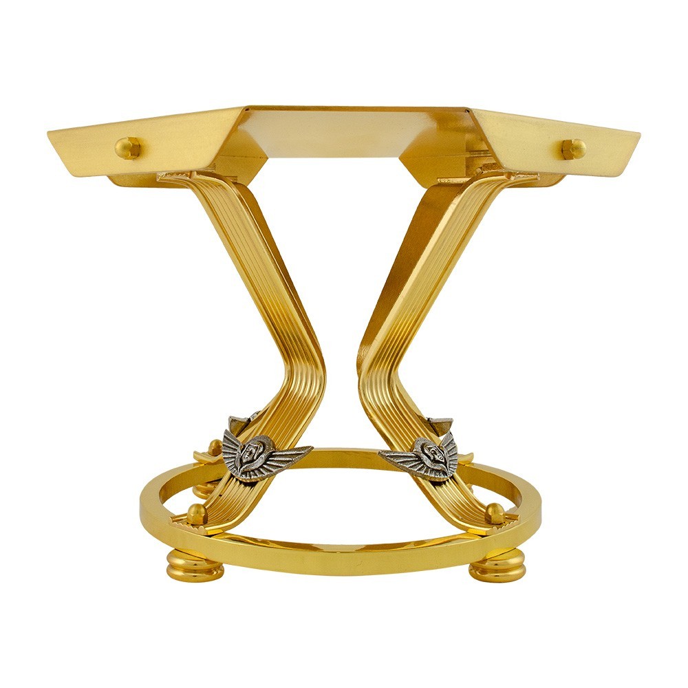 Monstrance stand in brass