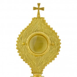 Reliquary in Golden Brass