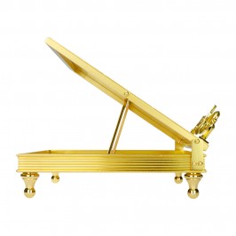 Book stand in golden brass