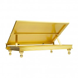 Book stand in golden brass