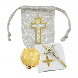 Pyx Bag with Embroidered Cross